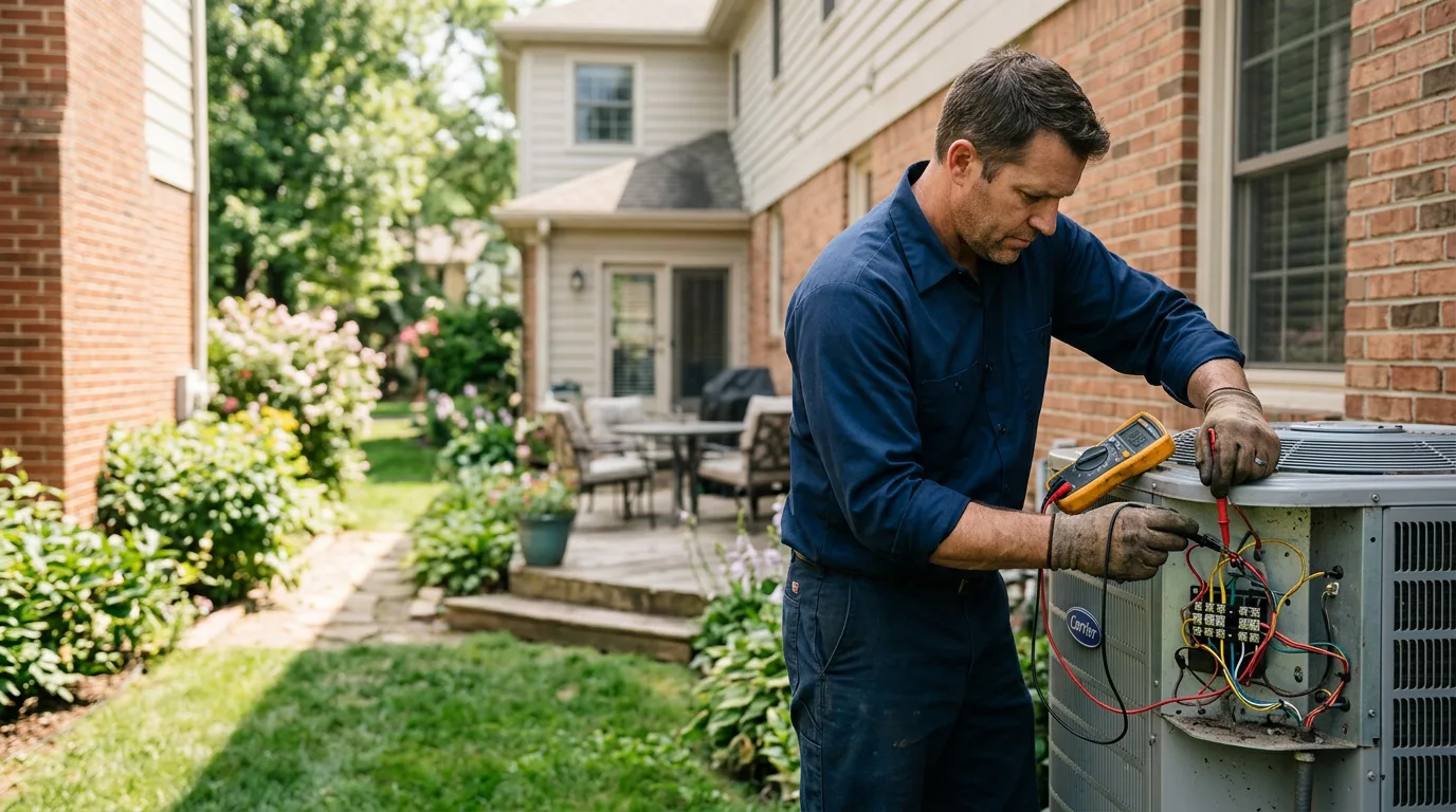 HVAC technician working near Lester, WV